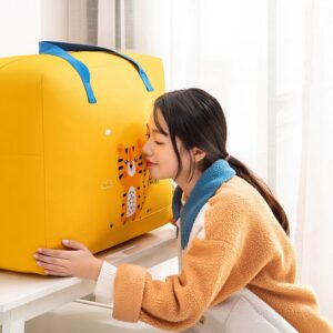 Adorable Baby Dinosaur-Themed Cloth Organizer and Storage Handbag – Portable, Lightweight, and Multi-Functional Nursery Storage Solution for Baby Essentials, Toys, Diapers, and Clothes - Random Color