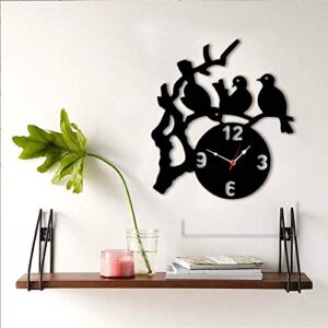 Wooden Bird Wall Clock