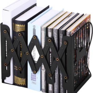1 Pc Desktop Adjustable Bookends-Retractable Book Stand-Nonslip-for Decorative Bookends ( Random Color)