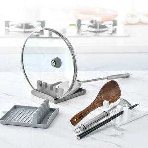 Spoon Rest (Plastic) - Kitchen Utensil Rest (Random Color)