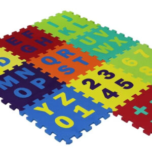 6.5mm Puzzle 36 PCS Medium ABC-123 | Interlocking Play Tile | Alphabets Foam Puzzle Mat for Childrens (Random color)