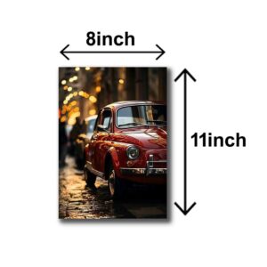 set of 6 wooden canvas frames for wall decoration / sticky photo tiles