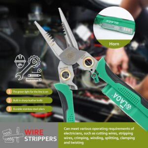 8-In-1 Wire Stripper & Voltage Tester – Multi-Purpose Electrical Tool For Professionals, Home Tool