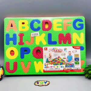 Alphanumeric Puzzle Play Mat 35x22cm Tile Of Number | Best Quality Game For Kids - Random Color 