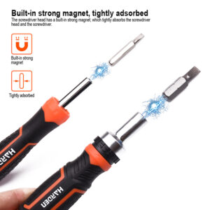 Harden 31Pcs Ratchet Screwdriver & Bits Set