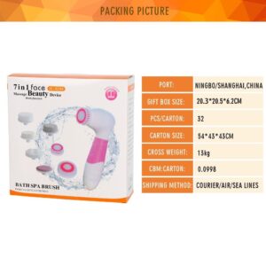 7-1 Facial Cleansing Brush Massage CNAIER Electric Sonic Rotation Waterproof