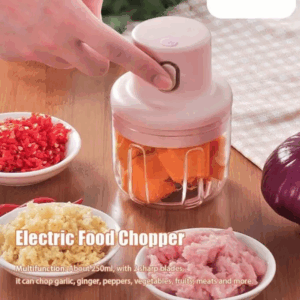 (60 Pcs Ctn) Electric Mini Grinder Food Chopper Combo Set - 1 Machine 2 Bottle