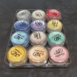 Professional 3D Highlighter 12 Color Palette – Trendy Creamy Shimmer Kit With Pressed Powder Shades – Shiny Makeup Cosmetic Palette Box For Radiant Glow