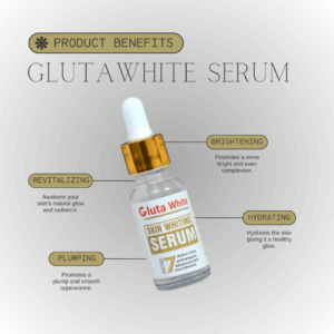 Gluta White Face Glowing Serum | Glutathione-Based Brightening | Hydration & Antioxidant Protection 30 Ml