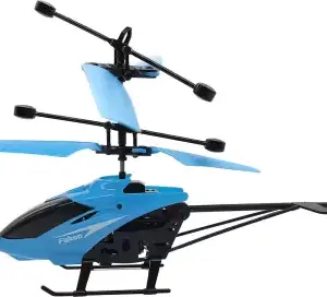 Rechargeable Flying Hand Sensor Control Helicopter | Sensing flight with lights, Hand Sensor Controlled Aircraft, Withstanding impact and playing (Random color)