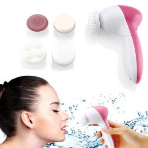 5 in 1 Electric Facial Cleansing Brush Face Wash Brush Body Massager Pore Cleaning Skin Care Tool