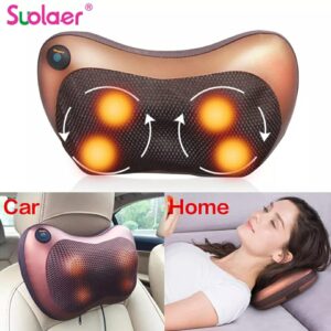 (24 Pcs Ctn) Massager Neck Car Home Cervical Massage Neck Back Waist Body Electric Multifunctional Massage Pillow Arm Foot Infrared Heated