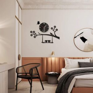 Birds on Tree with Coffee Cups