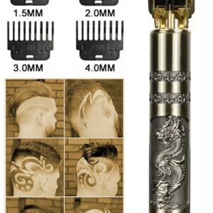 (100 Pcs Ctn) Professional T9 Electric Trimmer Metal Body Shaver Mens Cordless Hair Beard Trimmer for Men Haircut Shaving Machine