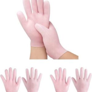 (1 Pair) Moisturizing Glove Socks Set, Silicone Gel Spa Socks For Dry Cracked Skin