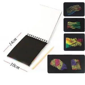 Small Scratch Note Pad | Rainbow Drawing Draft Books for Childrens (random color)