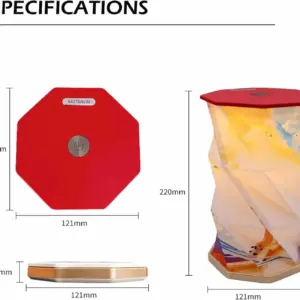 Portable Folding Wooden Table Lamp