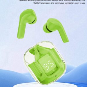 Pack of 12 - Air31 Earbuds Wireless Crystal Transparent body - with silicone pouch (random color)