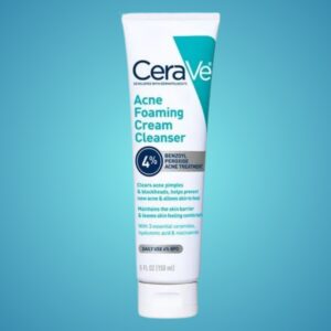 CeraVe Acne Foaming Cream Cleanser – 4% Benzoyl Peroxide Treatment 120ml
