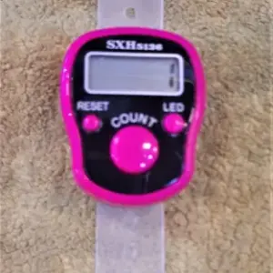 SXH Original Finger Counter with LED - Counts ( Tasbeeh / Digital Clicker ) (Random Color)