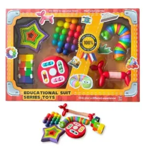Educational Suit Series: All-in-One Magnetic Building Blocks, Sensory Fidget & STEM Learning Toy Set for Kids | Develops Creativity, Fine Motor Skills & Problem-Solving (Ages 3+)