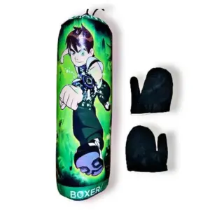 Kids Punching Boxing Bag with a Pair of Gloves (Random Designs)
