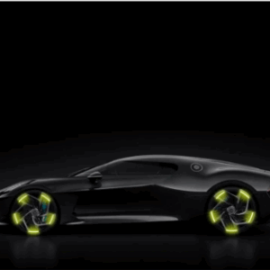 NEW 20 pcs Car Hub Reflective Sticker Car accessories Decorative Strips General for use of bicycle automobile and motorcycle tyre (yellow color )