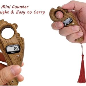 Manual Handheld Digital Tally Counter Finger Counting Tasbeeh Portable Finger Counter Prayer Gifts (Random Color)