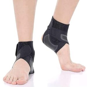 1 Pcs Right Foot Breathable Ankle Brace for Sprained Ankle,Stabilize Ligaments,Prevent Re Injury for men & women with Adjustable Wrap