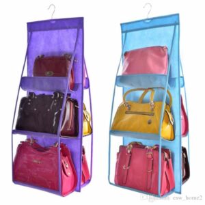 6 Pockets Hanging Purse Organizer