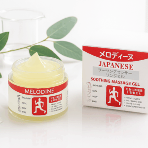 MELODINE Japanese Soothing Massage Gel – Muscle & Joint Pain Relief Cream For Shoulder, Neck, Back & Knee – Fast-Absorbing Herbal Formula