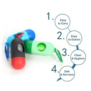 Disposable Baby Diapers Bag Box Kit - With Dispenser Lead Clip (Random Color)