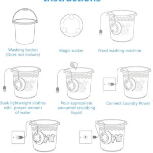 Portable USB Travel Washer | Ultrasonic Rotating Turbine Washing Machine for Socks Underwear Dishes Clothes
