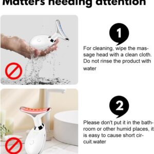 Massager for Face Lifting Facial Massagers EMS Neck Eye Massage Instrument Vibrator Microcurrents Red Light Therapy Anti Wrinkle - Random Color