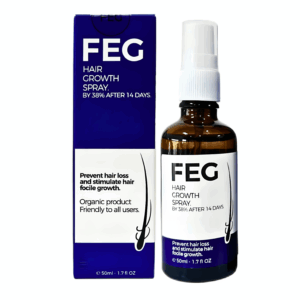 FEG PLUS Hair & Beard Regrowth Spray 50ml – Anti Hair Loss Formula With Minoxidil, Redensyl & Natural Extracts