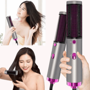 New Hot Air Hair Dryer Brush 3 in 1 Hair Blow Dryer Straightener Volumizer Negative Ion Styler Comb Kit for Wet Dry Hair