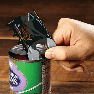 Ninja Wallet 18 in 1 Multifunction Survival Tool Outdoor Screwdriver, Bottle Opener, cell phone stand Stainless Steel (random color)