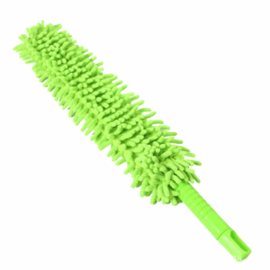 Foldable Multipurpose Microfiber Ceiling Fan Duster With Steel Rod (Random Color)