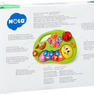 Smiley Piano For Baby - Baby Musical Keyboard Development Toys Newborn Interactive Early Education Piano Toy with Light Up and Music for 6 to 12 Months Infant & Toddler Boys and Girls - Random Color