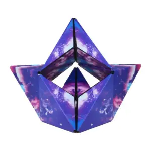 1pc 3D Magic Cube Geometric Space Three-dimensional Decompressing Toy - Shashibo Cube | Cube For Kids | Toys For Babies - Random Color