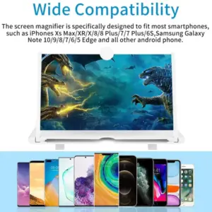 F3 Mobile Screen Magnifier | Enlarged Mobile Screen Amplifier Large Screen Eyes Protection (Random color)