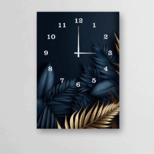 Elegant 12x16 Inch Wooden Wall Clock – Digital Printed Design, Hook Hanging (Without Battery)