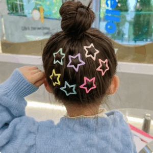 Pack Off 06  Star Design Girl Hair Clip | Hair Clip For Women | Best Quality Hair Clip ( Random Color )