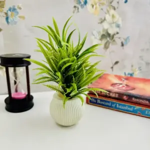 Pack of 4 Mini Planters | Artificial Decoration mini Plants