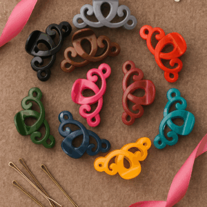 Large Plastic Hair Catchers – 6-Piece Set for Girls, Multiple Colors