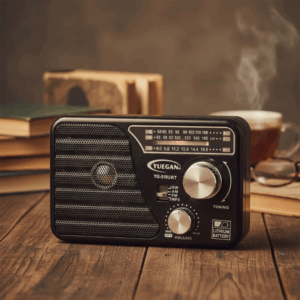 YUEGAN YG-518URT 3-Band Portable Radio with USB/TF MP3 Player, Aux Input, Flashlight & Rechargeable Battery – AM/FM/SW