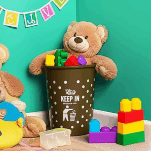 Durable Plastic Dust Bin – 10 Liter Capacity | Multi Color | Compact Waste Basket for Home| Office, Kitchen, Bathroom – Easy to Clean & Lightweight Trash Can (Random Design)