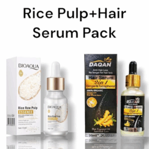 Bioaqua Rice Raw Face Whitening Essence and Daqan Anti Hair loss Serum - Hair Care deal