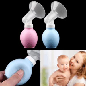 Silicone Manual Breast Feeding Pump Baby Feeding Tool Breast Milk Pump (random color)