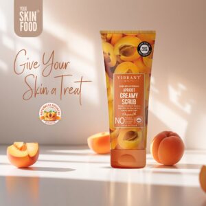 Vibrant Beauty Brightening Apricot Hydrating Creamy Scrub, For All Skin Types, (200ml)